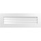 Ekena Millwork Vertical Surface Mount PVC Gable Vent: Functional, w/ 3-1/2"W x 1"P Standard Frame, 40"W x 14"H GVPVE40X1401SF - alternate 1